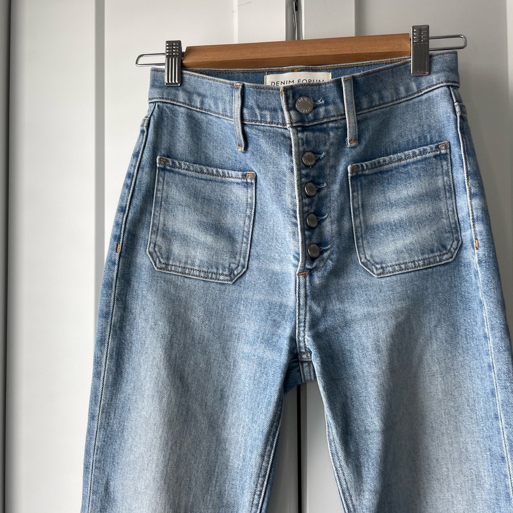 Denim Forum Light Blue High Rise Jeans